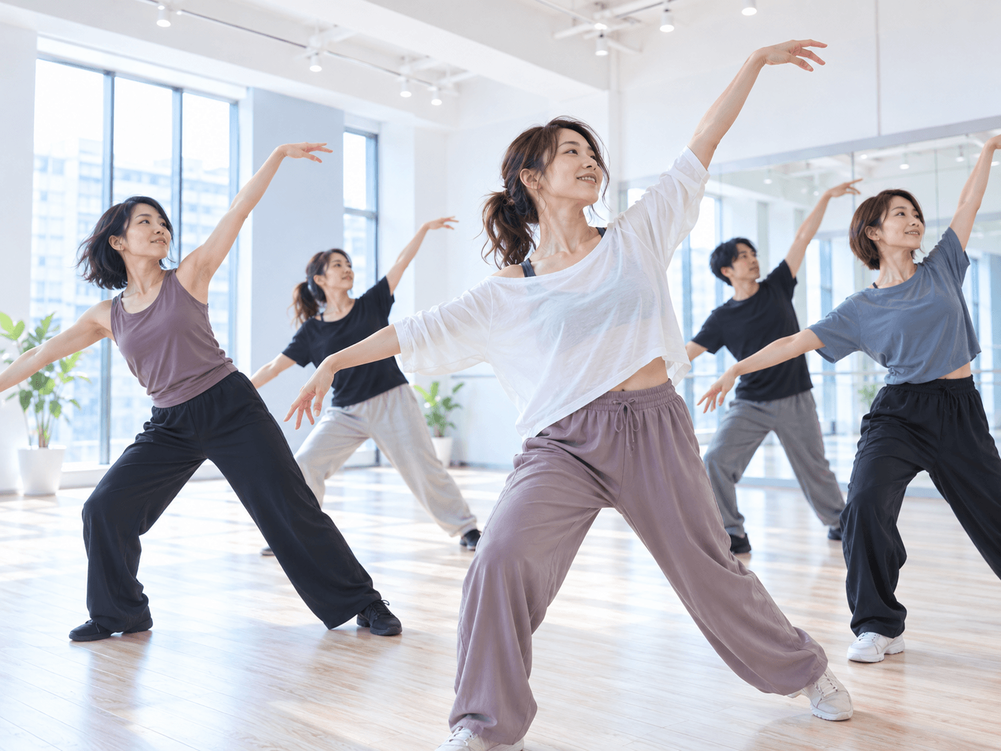 しなやかな動きで踊る大人JAZZクラス